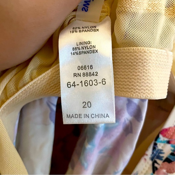 Floral Halter Tankini Top - Picture 5 of 6